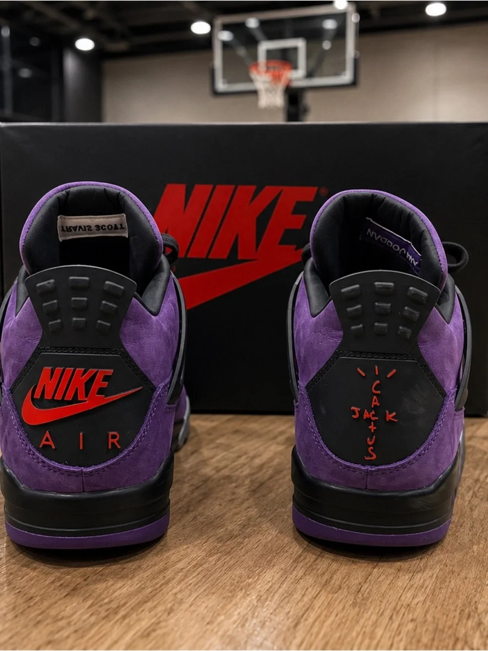 Jordan Purple and Black Retro Basketball Sneakers